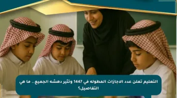التعليم تعلن عدد الإجازات المطولة في 1447 وتثير دهشة الجميع.. ما هي التفاصيل؟